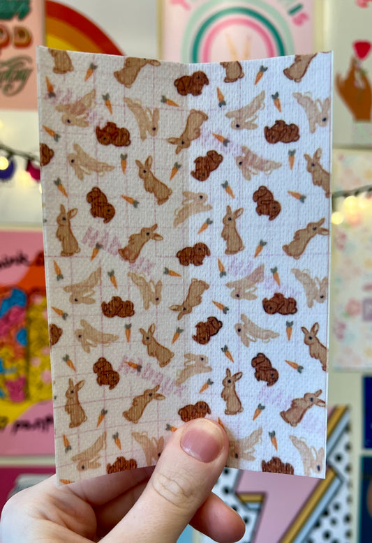 Spring and Easter hopping bunnies tubie tape