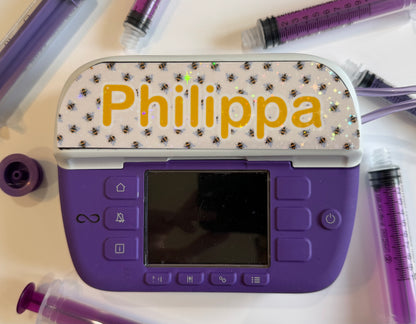 personalised both Nutricia infinity and infinity 3 pump types available (pump sticker) bumble bee