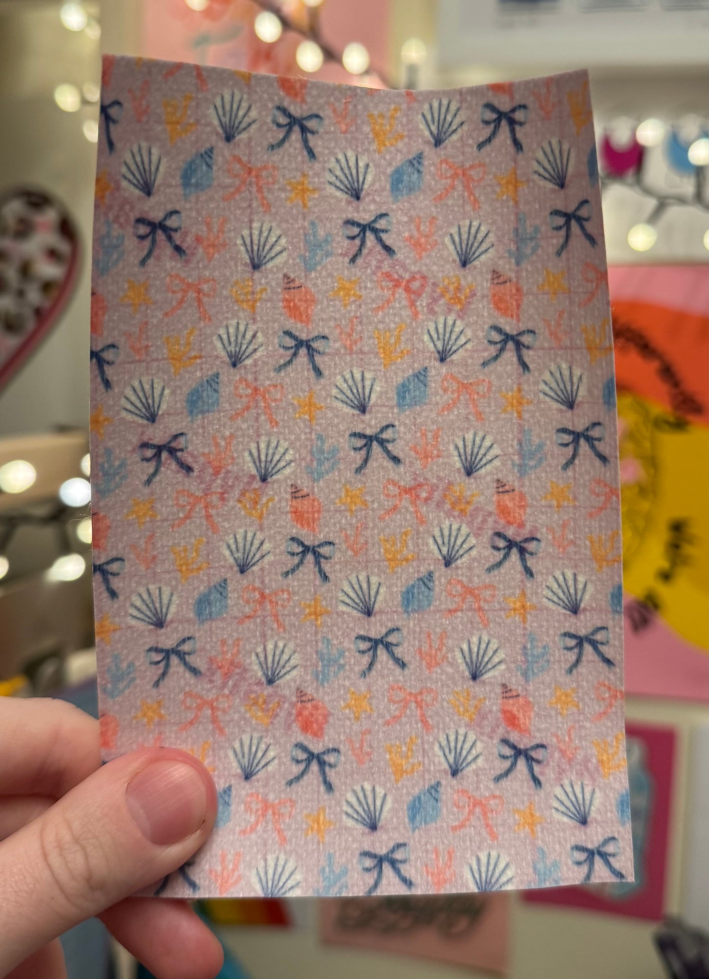 Bows and pink seashells Tubie tape