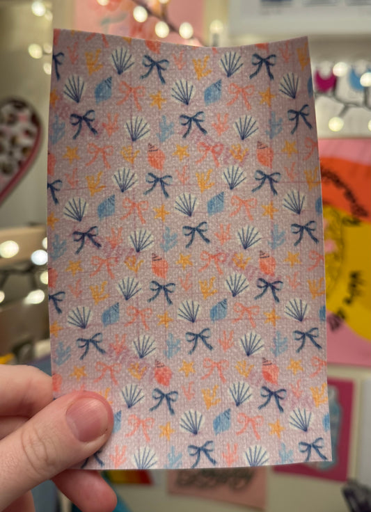 Bows and pink seashells Tubie tape
