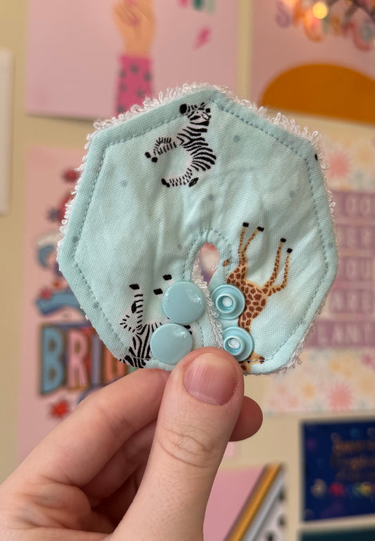 Safari zebras and giraffes Tubie pad