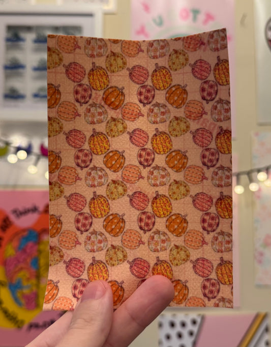 Boho pink pumpkins Halloween tubie tape