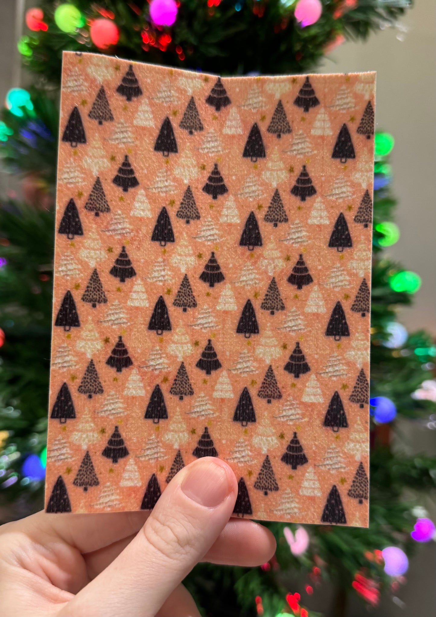 Pink Winter trees, winter Tubie tape collection