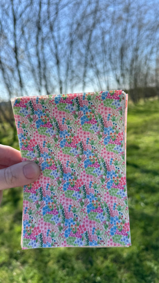 Bright spring flowers Tubie tape
