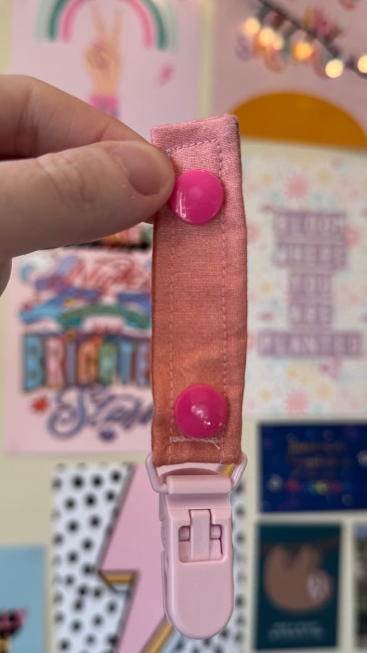 Pink ombré Tubie clips