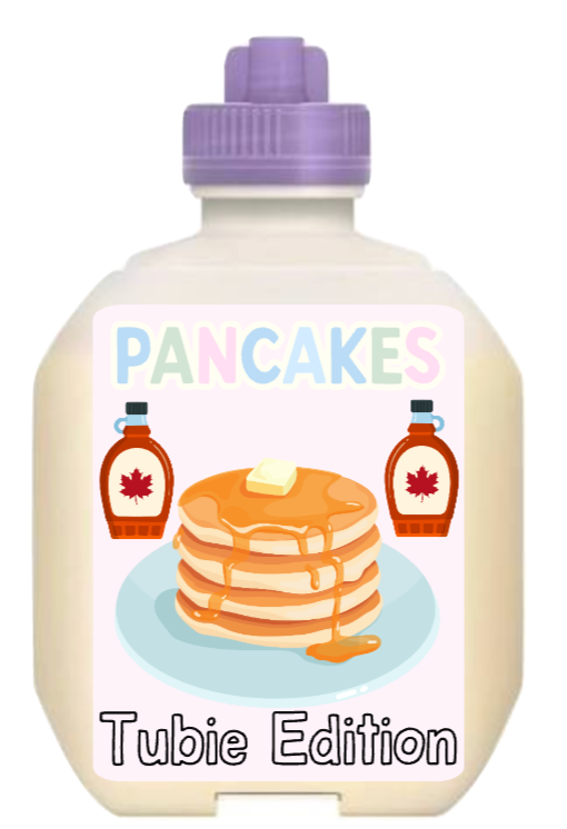 (Nestle Peptamen) Pancakes tubie edition - Foodie al Tubie feed bottle stickers