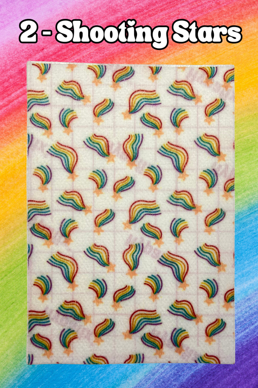 Rainbow shooting stars Tubie tape