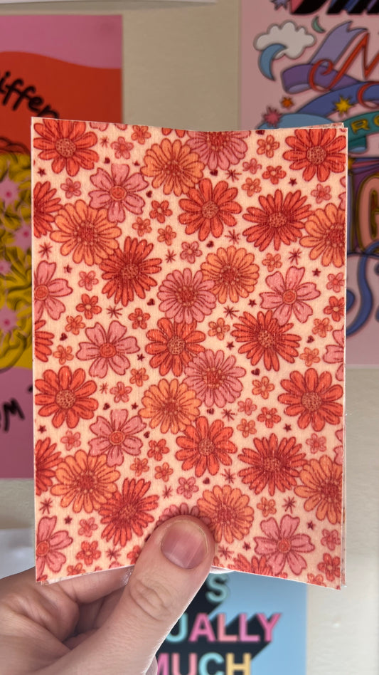 Big pink flowers Tubie tape