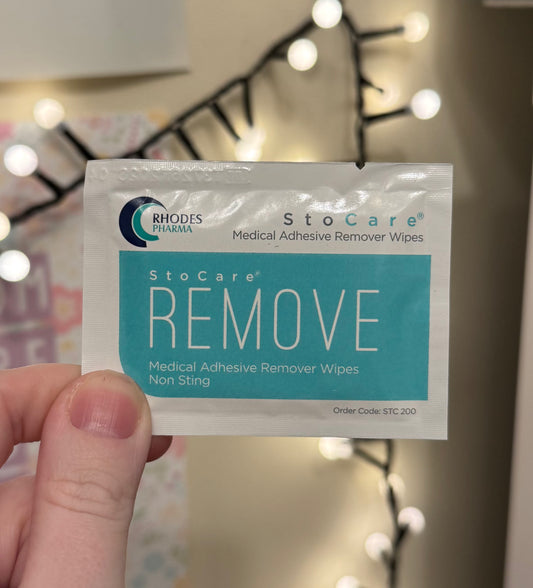 Adhesive remover Stocare wipes (SINGULAR/ONE wipe)