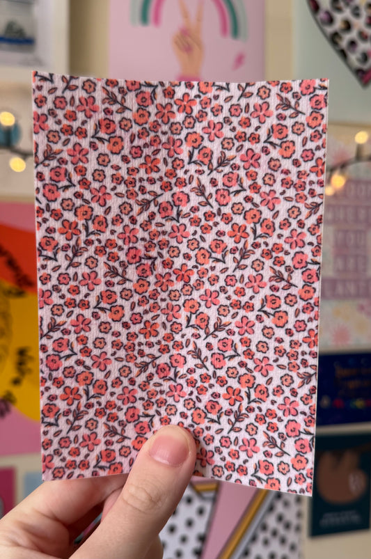 Pink Floral summer print Tubie tape