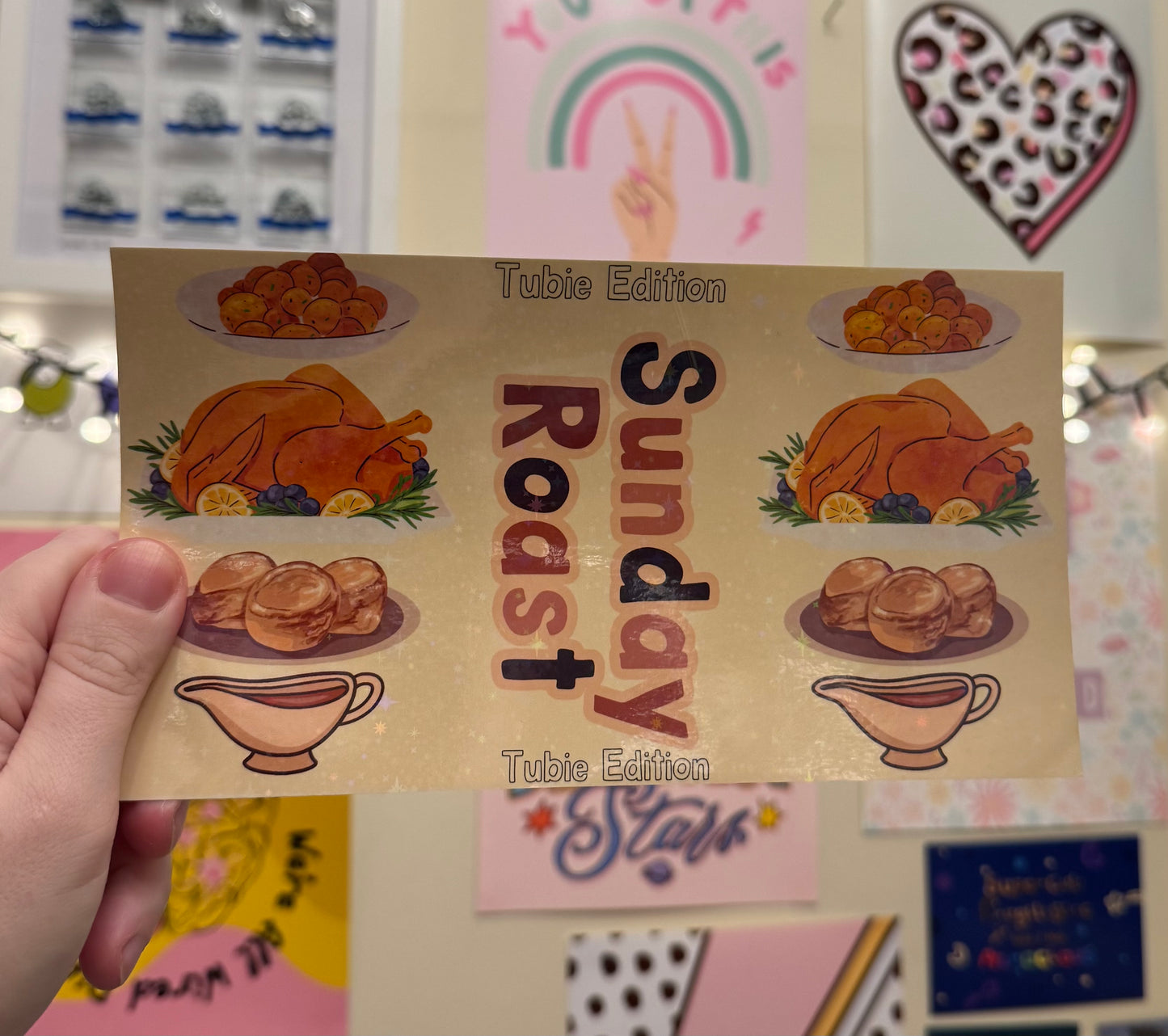 (ABBOTT 1L) Sunday roast Tubie edition - Foodie al Tubie feed bottle stickers