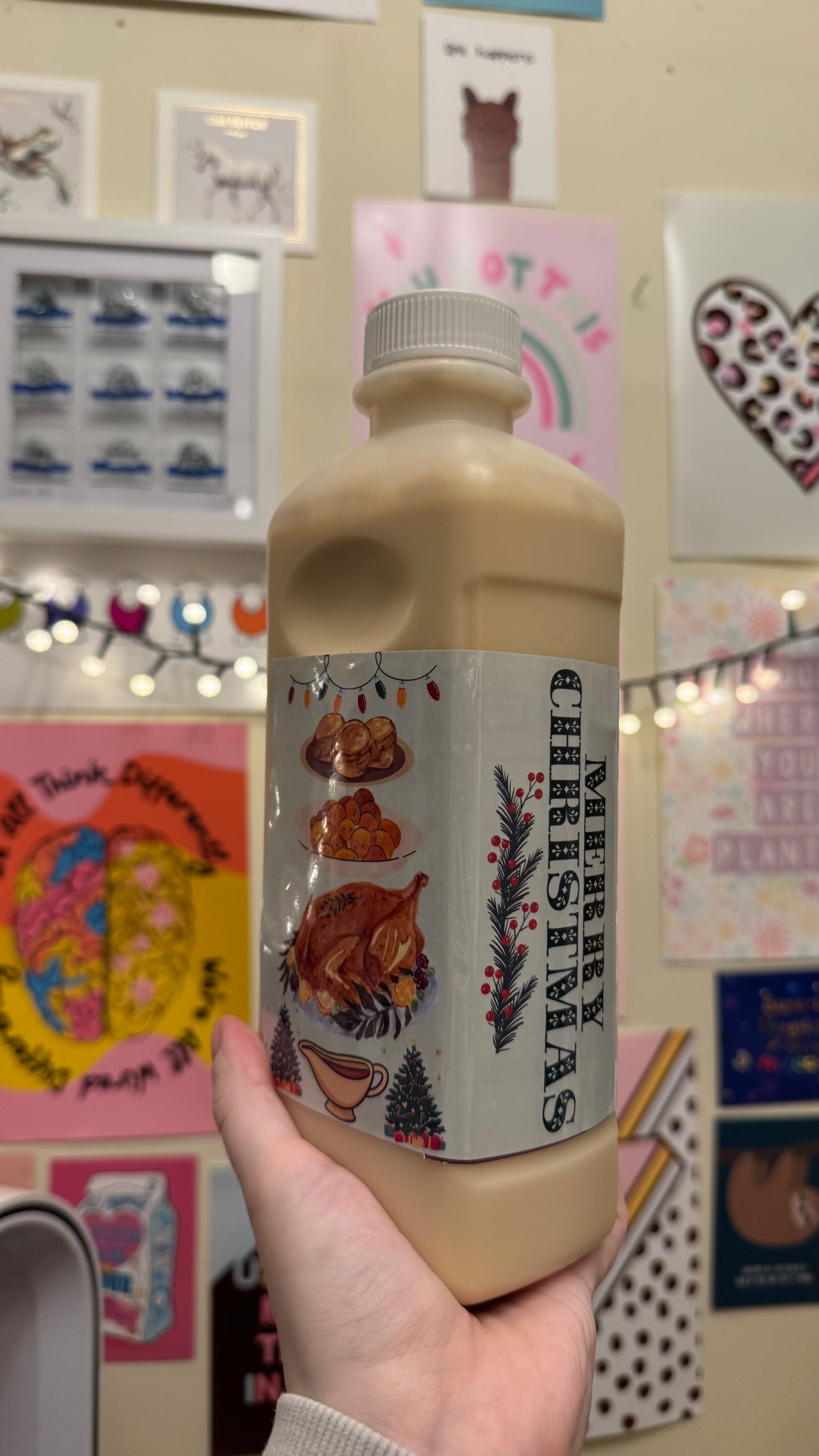 (ABBOTT 1L) Christmas dinner Tubie edition - Foodie al Tubie feed bottle stickers