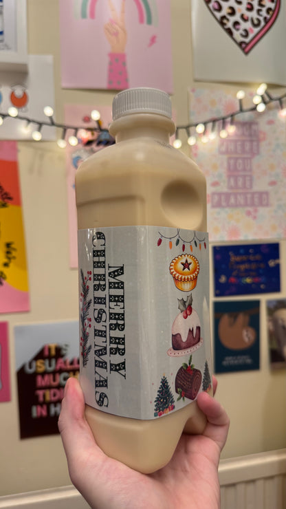 (ABBOTT 1L) Christmas dinner Tubie edition - Foodie al Tubie feed bottle stickers