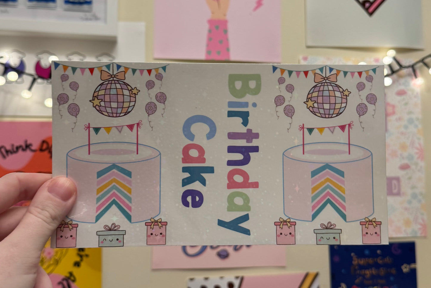 (ABBOTT 1L) birthday cake Tubie edition - Foodie al Tubie feed bottle stickers