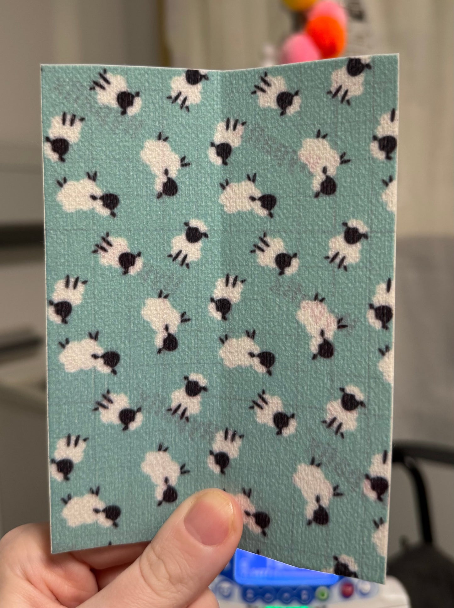 sheep on blue Tubie tape