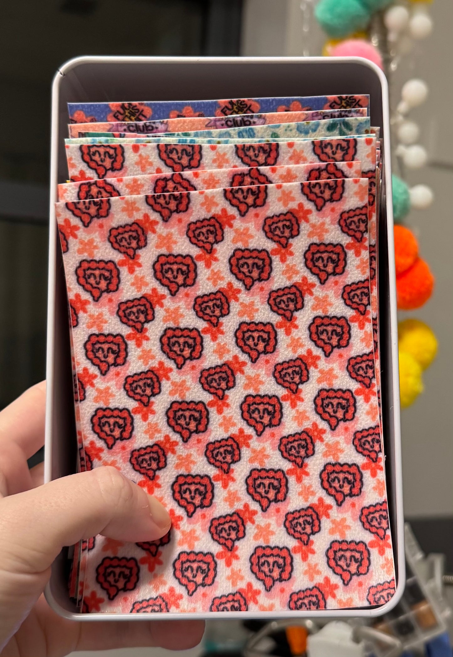 Design your own tubie tape storage box (Tubie tape not included)