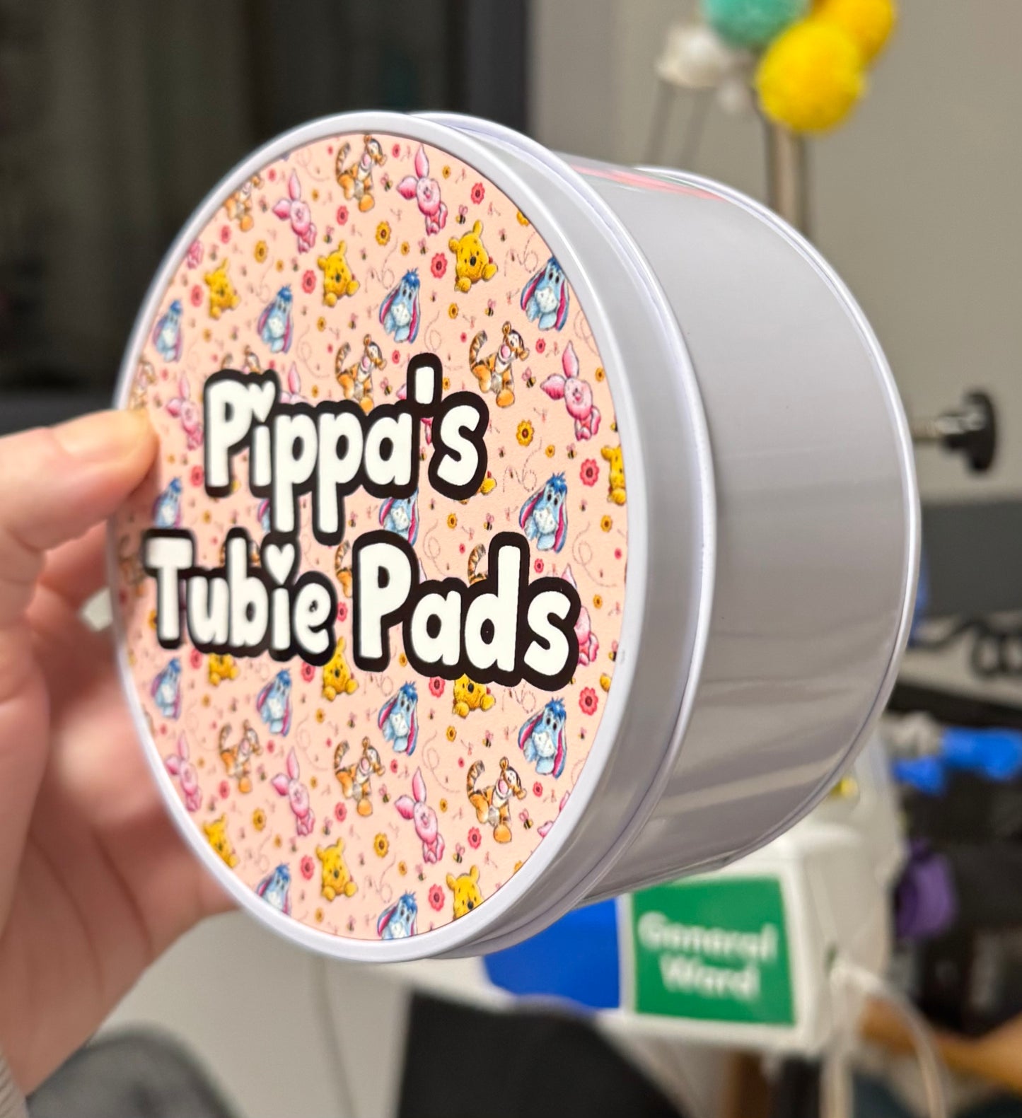 design your own tubie pads storage box (Tubie pads not included)