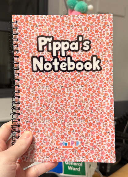 personalised A5 notebook