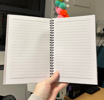 personalised A5 notebook