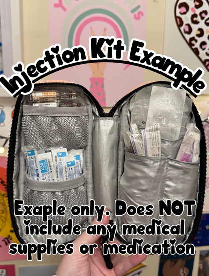 travel meds case with personalised name medical tag (medical supplies NOT included)