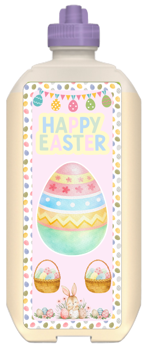 Easter Egg Bottle sticker Nutricia, and nestle 1l and 500ml sticker size tubie edition - Foodie al Tubie feed bottle stickers