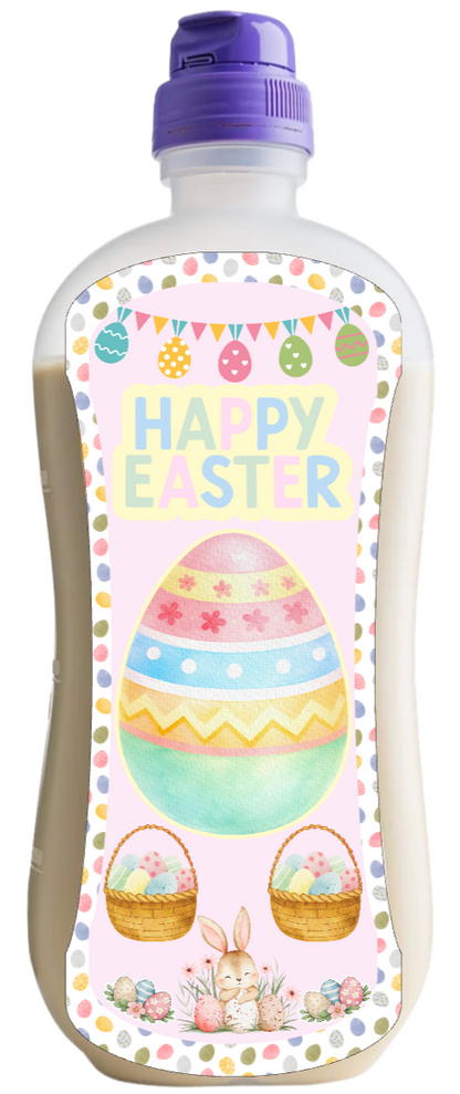 Easter Egg Bottle sticker Nutricia, and nestle 1l and 500ml sticker size tubie edition - Foodie al Tubie feed bottle stickers