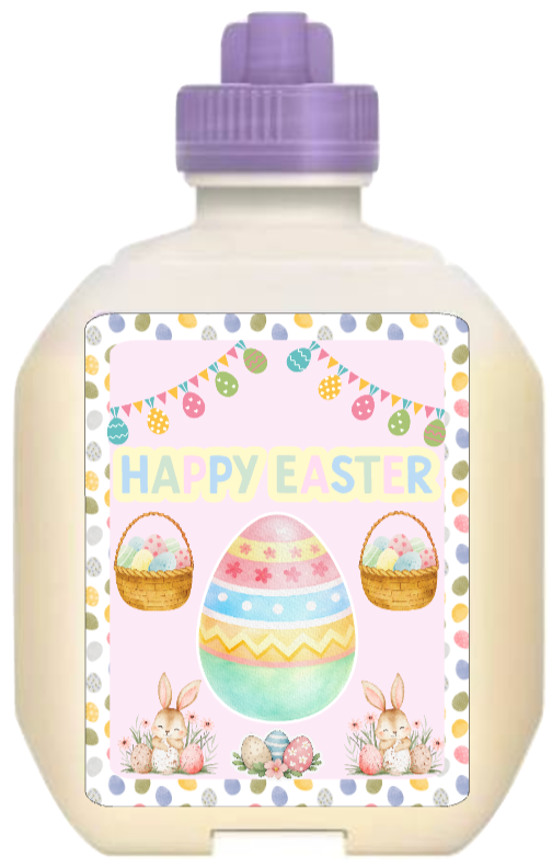 Easter Egg Bottle sticker Nutricia, and nestle 1l and 500ml sticker size tubie edition - Foodie al Tubie feed bottle stickers
