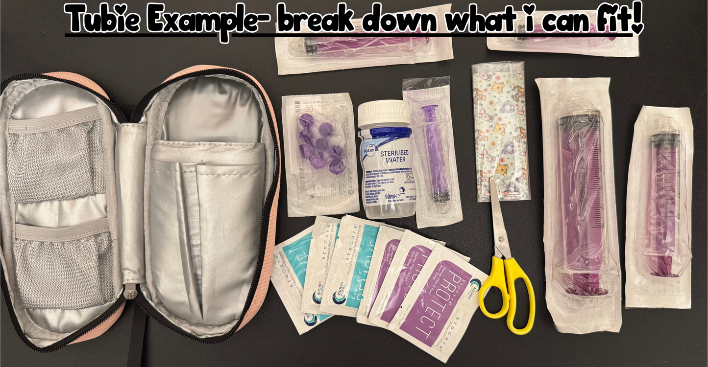 travel meds case with personalised name medical tag (medical supplies NOT included)