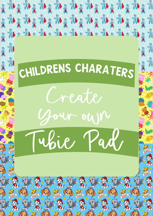 Create Your Own tubie pads children's tv characters