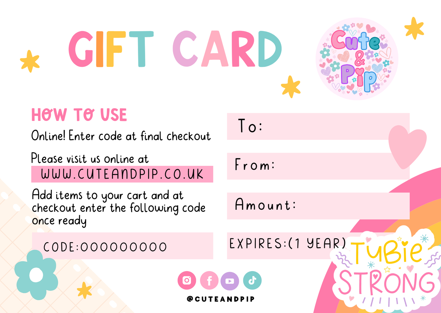 Gift Card (Physical)