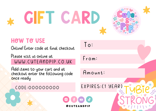 Gift Card (Physical)