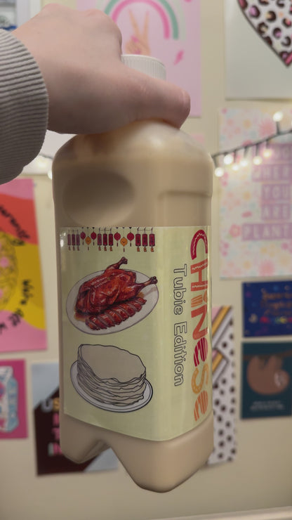 (ABBOTT 1L) Chinese takeaway Tubie edition - Foodie al Tubie feed bottle stickers
