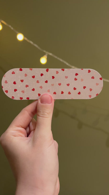 Little love hearts pink and red personalised Nutricia infinity and infinity 3 pump sticker