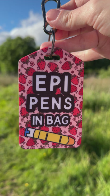 Medical bag tag “Epi Pens in Bag”