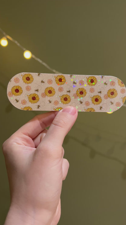 Bees and sunflowers Nutricia pump sticker